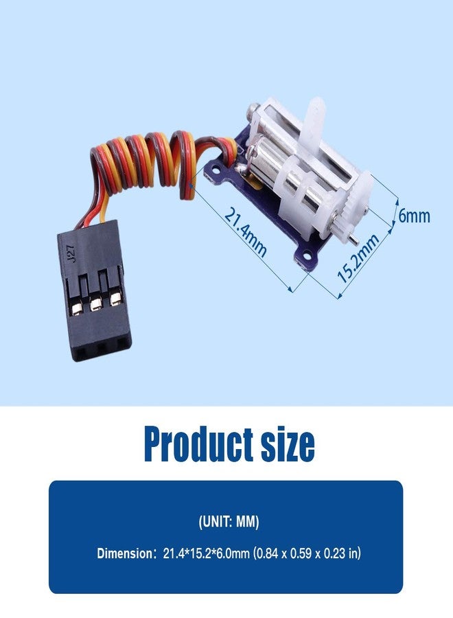 AGFRC Micro Linear Servo - 2PCS Upgrade 9mm 1.5g Digital Linear Coreless Tail Servo for Mini Aircraft (JR-Left & Right) - Image 4